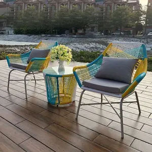 새로운 도착 현대 야외 소파 세트 알루미늄 프레임 사용자 정의 정원 가구 쿠션 라운지 야외 소파 의자 세트