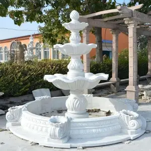 カスタムオールサイズ大理石噴水屋外プール装飾ホットガーデンストーン噴水