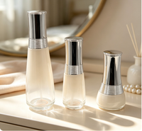 Bouteille de lotion vide en verre personnalisée pour emballage cosmétique, fournie par l'usine