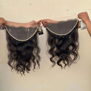 การปิดด้านหน้าด้วยลูกไม้โปร่งใส HD 13x4 13X6พร้อมมัดผมดิบลูกไม้สวิสเอชดีปิดด้านหน้า - Product Image 2