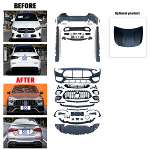 Auto-Tuning Facelift-Karosserie-Kit für 2019-2022 Mercedes-Benz A-Klasse W177 Upgrade A45 Bodykit im Breitbau-Stil - Product Image 5