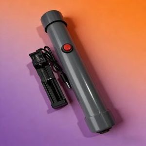 ไฟฉาย LED แบบพกพา ชาร์จไฟได้ ใช้พลังงานจากอาร์คไฟฟ้าแรงสูง ชาร์จผ่าน USB ปุ่มกดเปิด-ปิด ตัวเครื่องทำจากพลาสติก ใช้ในกรณีฉุกเฉิน - Product Image 6