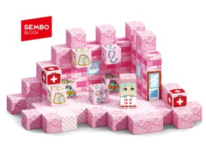 SEMBO BLOCK Love Guardian 90 pièces Blocs de construction magnétiques DIY Pixel World Toy - Product Image 1