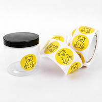 Pegatinas Personalizadas Redondas, Etiquetas Autoadhesivas de Vinilo Impermeables, Pegatinas con Logotipo de Marca para Etiquetas de Embalaje