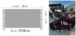 Pashminas De Arte Accessori per Festival Rave Sciarpa Pashmina Tessuta Personalizzata <span class=keywords><strong>Velo</strong></span> Ballot - Product Image 4