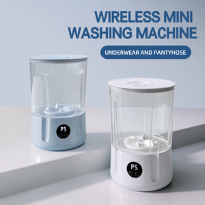Portable Rechargeable 2L 2400mah Compact Deep Cleans Underwear Mini <b>Washing</b> <b>Machine</b> for Home Apartment Travel <b>Camping</b> - Product Image 5
