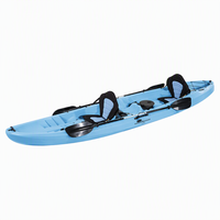Coolkayak - Kayak familial Oceanus 2+1, kayak familial pour la navigation fluviale, kayak de pêche pour 3 personnes, kayak à assise surélevée, rotomoulé avec pagaie