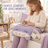 Coussin de genoux lesté personnalisé de 5 lb, uni, à motifs de dessins animés, pour adultes souffrant d'anxiété - Vente en gros