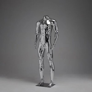 Factory Wholesale <strong>Female</strong> Male <strong>Dummy</strong> Golden Mannequin Plus Size Golden Chrome <strong>Female</strong> Mannequin - Product Image 2