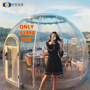 CGCH Cold resistantWear resistant Inflatable igloo dome tentclear bubble house for sale Transparent inflatable bubble room