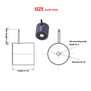 0.3N力 小型丸型電磁石 DC 3V <span class=keywords><strong>5V</strong></span> 6V 12V 1W 円形保持ソレノイド マイクロ電磁石 - Product Image 6