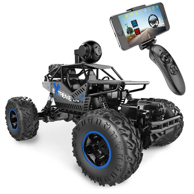 2.4Ghz 1/16 4WD Remote Control Car with FPV HD Camera RC Off Road Car Toys for Adults Kids