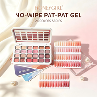 HONEY GIRL Gel UV Liquide Ombré 24 Grilles Végétalien Écologique Longue Durée Sans Résidu pour Nail Art et Salons