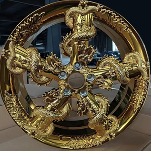 Ruedas de Aleación de Oro Forjadas Personalizadas Nuevas en Oferta para Automóviles de Pasajeros de 15-22 Pulgadas con Forma de Dragón - Product Image 6