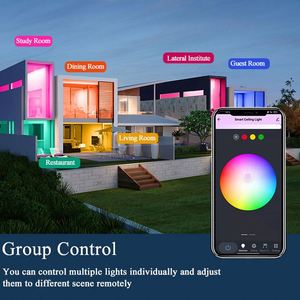 Plafonnier LED moderne créatif et personnalisable de 95W avec application de contrôle de la lampe tactile pour bureau et étude d'escalier pour salon - Product Image 3