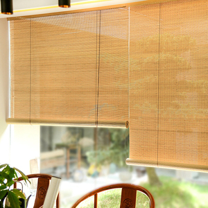 Stores enrouleurs personnalisés en <span class=keywords><strong>bois</strong></span> de bambou <span class=keywords><strong>tissé</strong></span> stores enrouleurs en bambou manuels naturels chinois pour fenêtres - Product Image 2