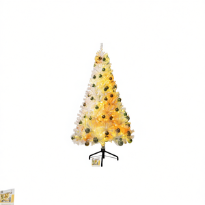 Árbol de Navidad DB de 7.5 pies Preiluminado con LED Blanco Cálido, Base de Metal para Interiores, Adorno Decorativo para el Hogar, Fiestas y Celebraciones - Product Image 1