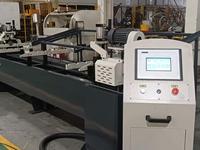 Contrôle numérique PLC, contrôle de précision, alimentation automatique, chanfreinage de tuyaux efficace. Machine à chanfreiner à double tête de type traînage