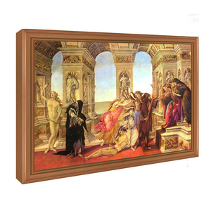 Wooden Frame Digital Photo LCD Display 21.5-65 Inches <b>Wall</b> Mounted Anti-Glare Eye <b>Screen</b> Digital Signagel - Product Image 4
