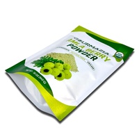 Kemasan Teh Hijau Food Grade Bubuk Moringa Cetak Kustom Kantong Makanan Sehat dengan Logo