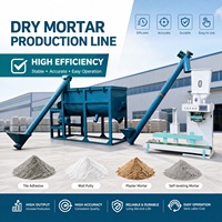 Prix usine 5t/h 10t/h 20t/h Malaxeur de mortier sec et de mastic avec mélangeur à ruban pour peinture à la pierre naturelle et enduit de finition
