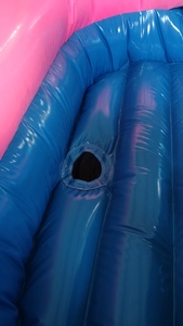 Casa Inflable con Toboganes Dobles, Temática <span class=keywords><strong>de</strong></span> Princesa Rosa y Morada (Uso en Seco o Mojado) - Product Image 4