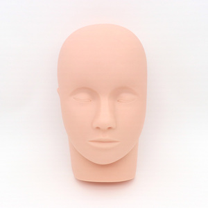 Tête de mannequin en silicone pour la pratique des faux cils, modèle pour la formation des débutants en extension de cils - Product Image 2