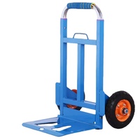 Carretilla de mano plegable de 200 kg, carro de jardín, carro utilitario, herramienta de transporte