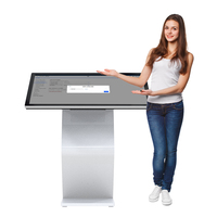 HUSHIDA 32 43 50 55 65 pouces moniteur d'affichage à écran tactile interactif horizontal kiosque d'information du système Android
