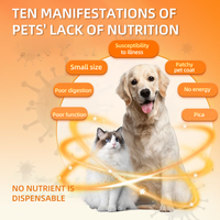 Poudre de complément nutritionnel pour animaux de compagnie, formule complexe, directement de l'usine, favorise la croissance et le développement, solution pour animaux difficiles à nourrir, pelage brillant