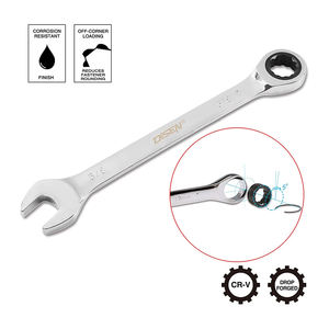 Clé à cliquet à double extrémité en acier inoxydable - Qualité industrielle DIY, personnalisable OEM - Product Image 6