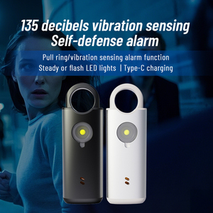 Instant Alert Emergency Alarm Personal Protection Self Defense Alarm Portable Stainless Steel Keychain Personal Alarm - Product Image 5