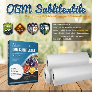 <span class=keywords><strong>Papel</strong></span> de Transferencia Textil por Sublimación <span class=keywords><strong>OBM</strong></span> para Impresión de Inyección de Tinta en Algodón Oscuro, Poliéster y Polialgodón, A4 A3, Decoración con Textura Personalizada - Product Image 4