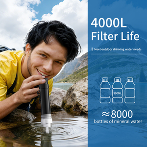 Filtro de Agua Personal Portátil Filterwell para Senderismo al Aire Libre, Pajita con Filtro de Agua de Emergencia para Supervivencia, Filtración del 99.9999%, 4000L - Product Image 5