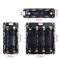 18650 Baterai Lithium Shield V8 Modul Papan Ekspansi Daya Seluler 5V/3A 3V/1A Micro USB ESP32 ESP8266