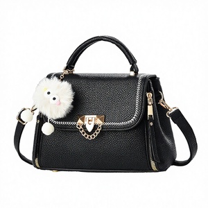 High-End Autumn Winter Casual Tote Large Capacity Buckle Lock New Polyester Solid Color Women's Fashion <b>Handbag</b> Commuters Gift - Product Image 3