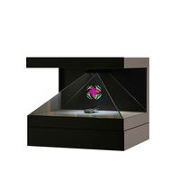 Proyector Holográfico 3D de 32 Pulgadas con Sistema Operativo Android, Pantalla Transparente de 270 Grados para Exhibición de Joyería y Museos