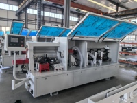 Máquina de Enchapado de Cantos Rectos Totalmente Automática con Motor de Pulido, Control por Pantalla Táctil PLC para Trabajos en Madera, PVC, ABS, MDF y Muebles
