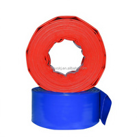 Tuyau d'irrigation agricole flexible en PVC de 3 pouces, résistant à haute pression (6 bars), pour l'arrosage des fermes (50 pieds/rouleau)