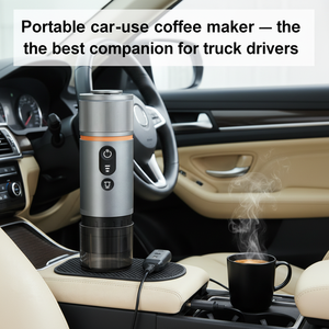 Portable 	   Machine à expresso semi-automatique, machine à expresso de voyage, <span class=keywords><strong>12V</strong></span>, pour voiture, camping, petite, électrique, chauffe en 2,5 minutes, exclusive pour les camions - Product Image 2