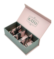 Boîte cadeau de luxe rose pour biscuits avec plateau, emballage alimentaire personnalisé avec logo, fermeture magnétique pour chocolats, bonbons, pâtisseries, expédition
