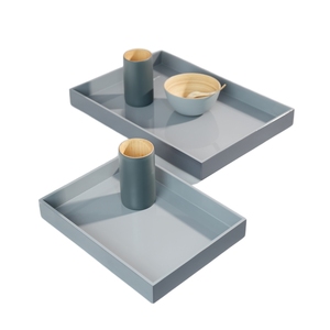 Elegante bandeja de servir de laca artesanal Minh Giang para la decoración moderna de la sala de estar y proyectos de hospitalidad de primera calidad. - Product Image 1