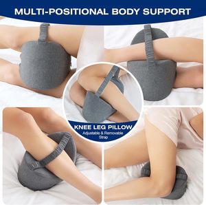 Home Hospital Memory <b>Foam</b> Pillow Yuanbao-<b>Shaped</b> Slow Rebound <b>for</b> Side Sleepers Decompression Knee Leg Support Knitted - Product Image 3