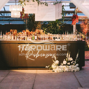 Barra <span class=keywords><strong>de</strong></span> Bar Comercial <span class=keywords><strong>de</strong></span> Acero Inoxidable <span class=keywords><strong>de</strong></span> Diseño Moderno Rectangular Negra en Aerosol <span class=keywords><strong>para</strong></span> Uso en Hoteles, Estilo Contemporáneo Duradero - Product Image 5