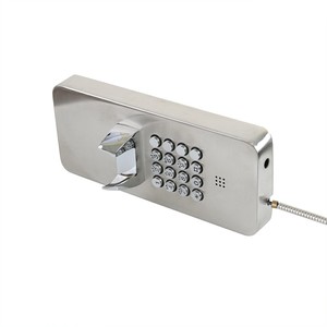 Teléfono Celular 4G de Acero Inoxidable, Apto para Cárceles, Bancos y Emergencias, con Teclado Metálico Completo, J&R JR205-FK - Product Image 1