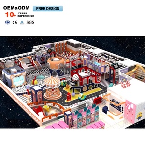 Casa de juegos para niños, conjunto de juegos interior comercial con tobogán temático de casa de colores y equipo de diversión - Product Image 2