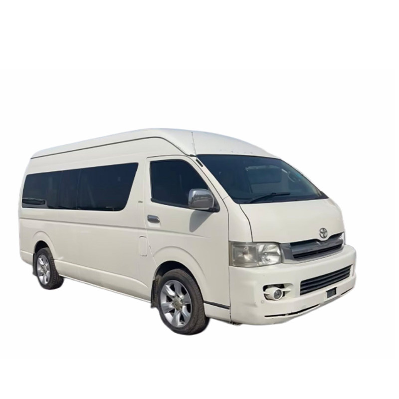 टोयोटा HIACE minibus13 सीटें टोयोटा Hiace वैन मिनी बस सफेद रंग