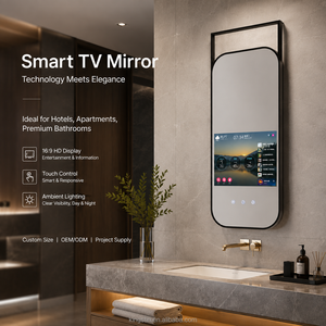 Kingstin Specchio TV smart in acciaio inox dal design architettonico per hotel, cornice e schermo su misura, oltre 8 anni OEM - Product Image 2