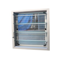Fenêtre à persiennes en verre clair amovible en aluminium avec persiennes en verre de haute qualité