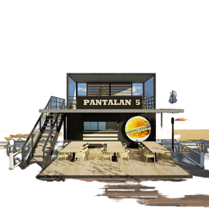 Contenedor para Restaurante de Comida Rápida, Contenedor de Envío de 20 pies/40 pies, Contenedor <span class=keywords><strong>Bar</strong></span>, Cafetería - Product Image 1